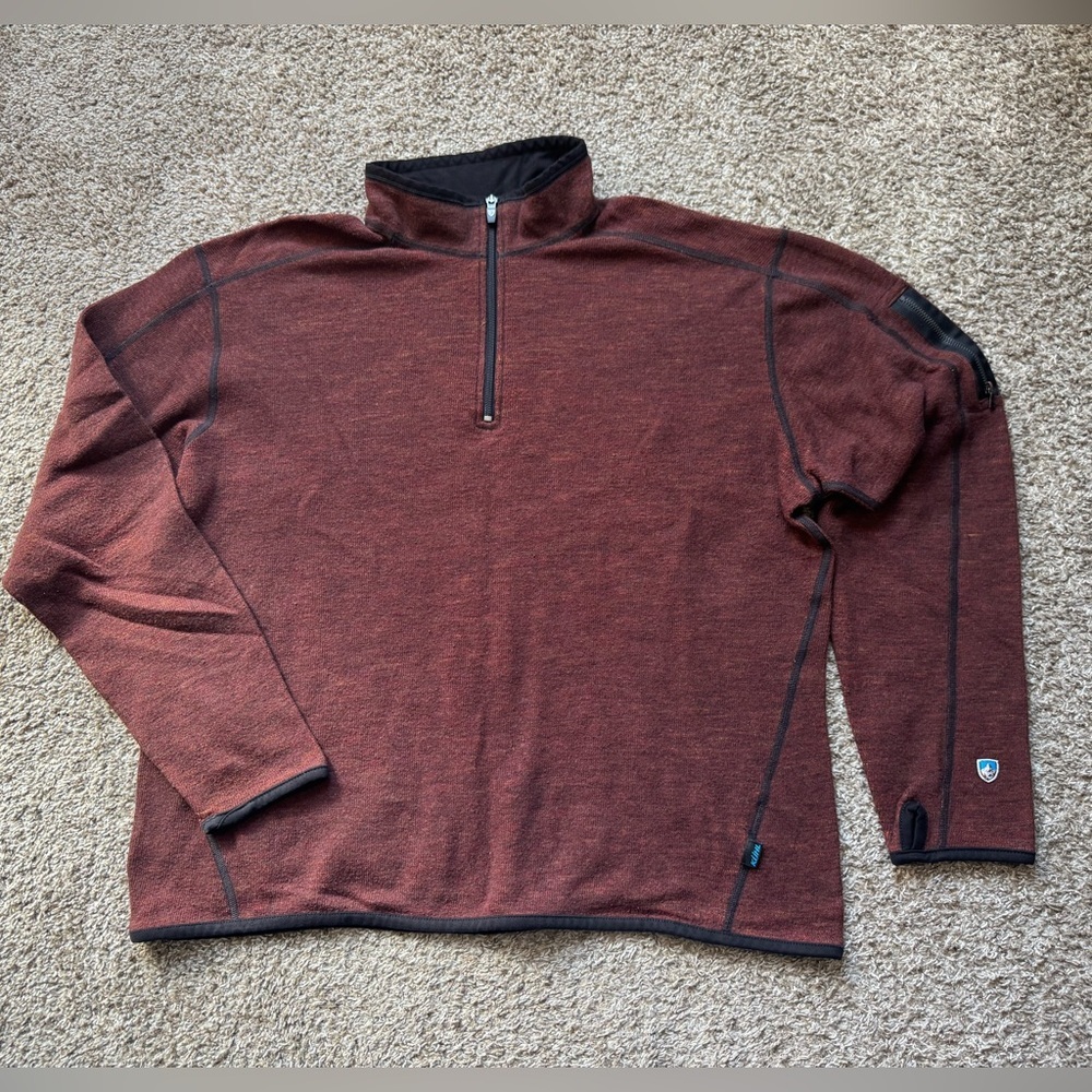 Kuhl Mens Chianti 1/4 Fleece Pullover
Dark Orange Red - Picture 3 of 9